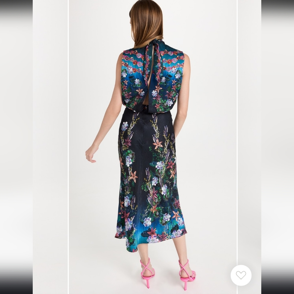 Saloni Sakura Fleur Midi Dress - Picture 2 of 11
